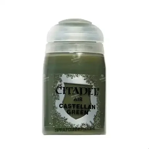 Citadel Air Castellan Green paint pot, 24ml acrylic paint for airbrushing miniatures