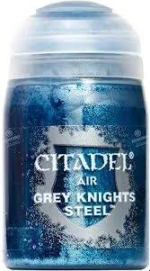 Bottle of Citadel Air Grey Knights Steel metallic acrylic paint, 24ml