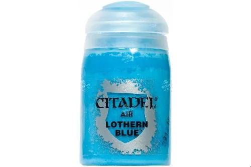 Blue model paint pot labeled Citadel Air Lothern Blue 24ml