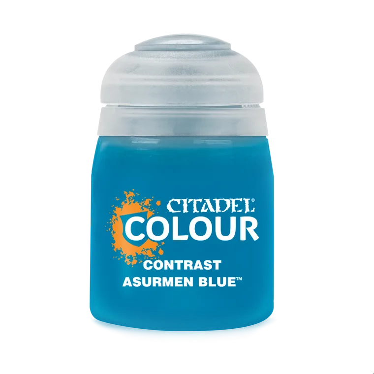 Citadel Contrast Asurmen Blue 18ml acrylic paint pot for Warhammer miniatures