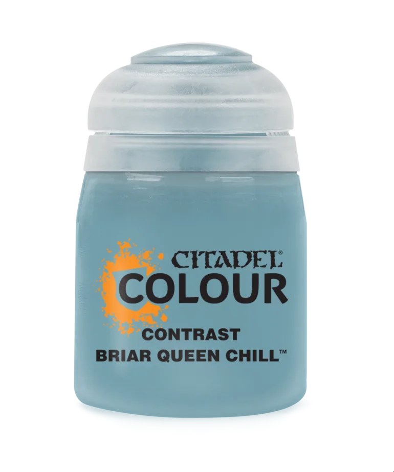 Citadel Contrast Briar Queen Chill paint pot, 18ml purple-toned acrylic paint for miniatures