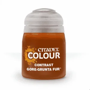 Citadel Contrast paint pot in Gore-Grunta Fur color, 18ml bottle
